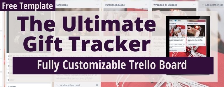 gift tracker on trello