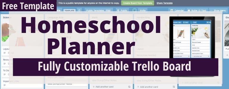 homeschool trello board