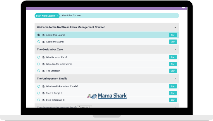 no stress inbox management course